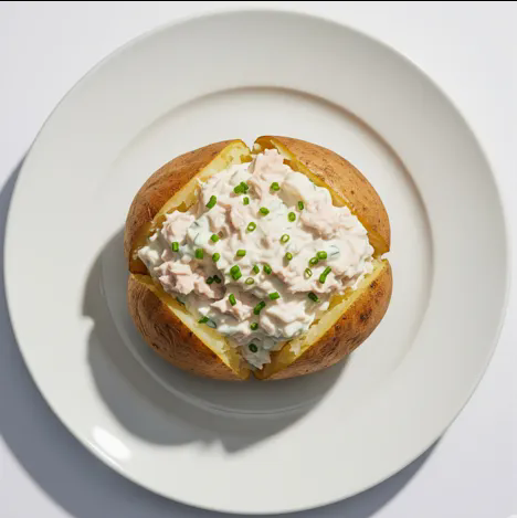 Baked Potato Tuna Mayo 