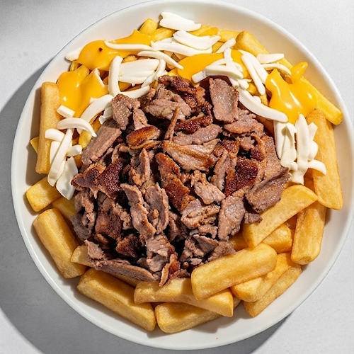 Chips, Cheese & Doner Meat 