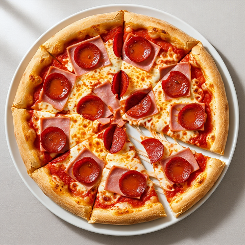 Pepperoni & Ham Pizza 