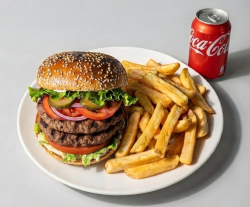 1/2lb Beefburger With Chips 